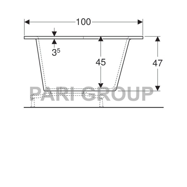   Geberit Renova Plan, :  160,  100,  , 