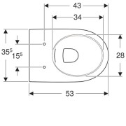   Geberit Renova Comfort,  ,  ,  , Rimfree :  53, 