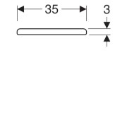 Сиденье для унитаза Geberit Renova Comfort, без функции плавного опускания, крепление снизу, белый