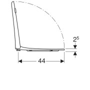 Сиденье для унитаза Geberit Renova Comfort безбарьерное, антибактериальное, крепление снизу, без функции плавного опускания, крепление снизу, белый