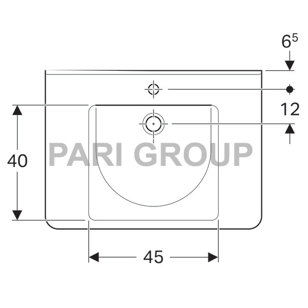  GeberitRenovaComfortSquare, :  75,  55,      ,   , 