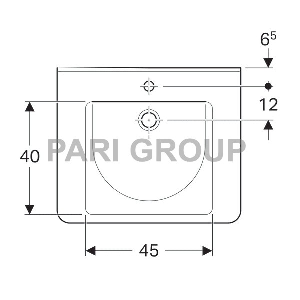  GeberitRenovaComfortSquare, :  65,  55,      ,   , 