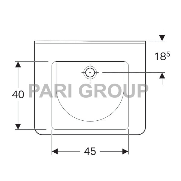  GeberitRenovaComfortSquare, :  65,  55,    ,  , 