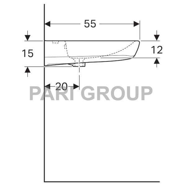  GeberitRenovaComfort, :  55,  55,      ,   , 