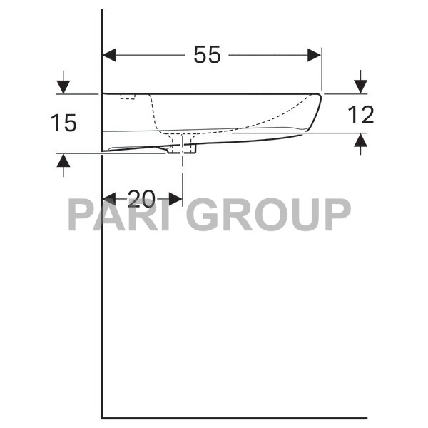  GeberitRenovaComfort, :  55,  55,     ,  , 