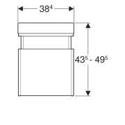  GeberitRenovaComfort:  45.4,  43.5?49.5,  38.4, ,  