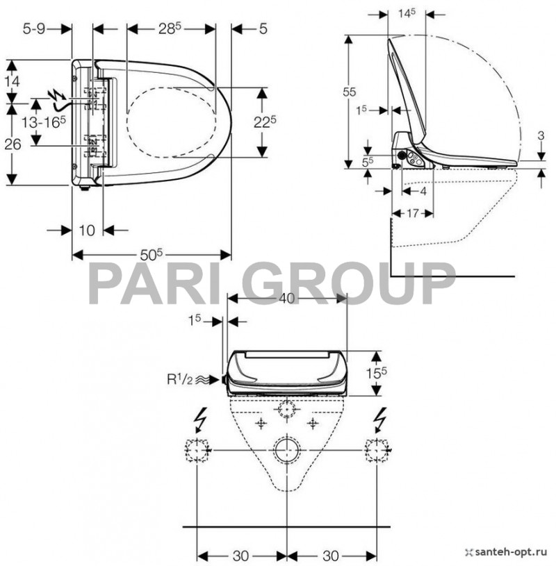 ������-���� Geberit AquaClean 4000: ���������� �����