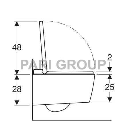 ������-���� Geberit AquaClean Sela, ���������, ������������, ���������� �������� WhirlSpray, ����� �������������� ����������, ������������� ���������, ������� ���, 56,5�37,5�33 ��, ������� - ��������� ����, �����
