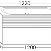   Burgbad Fiumo    1 ,   ,   , 1224961, : Eiche Dekor, Graphit Softmatt