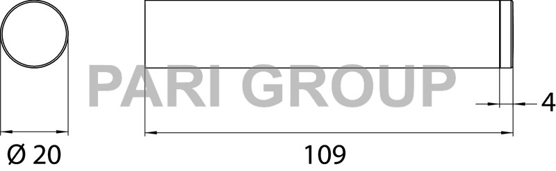 ��������� ��������� ������ EMCO FLOW ���������, ��������������, D20 ��, ����� 109 ��, ����