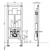 Инсталляция FRANKE Aquafix AQFX0008 для подвесного унитаза