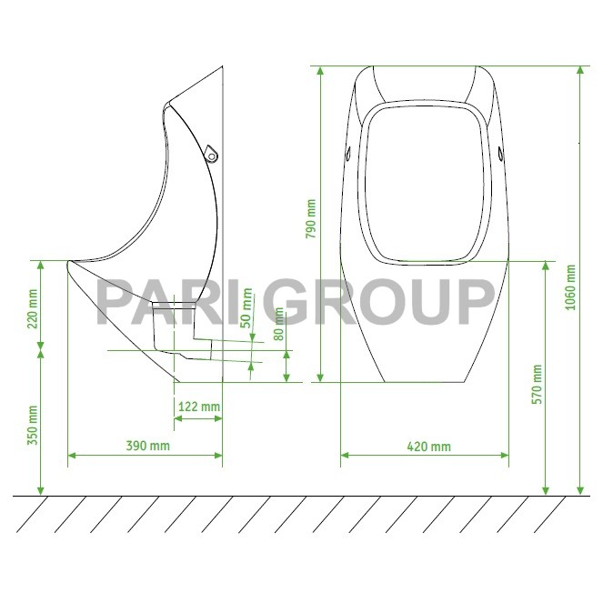 ������� ��������� Urimat Eco25 �� �������������, ���� �����, ����� MB-ActiveTrap Art.Nr. 52.101