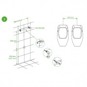 Писсуар безводный Urimat Eco25 из поликарбоната, цвет белый, сифон MB-ActiveTrap Art.Nr. 52.101