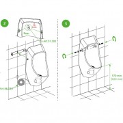 Писсуар безводный Urimat Eco25 из поликарбоната, цвет белый, сифон MB-ActiveTrap Art.Nr. 52.101