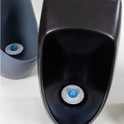 Писсуар безводный керамический URIMAT Сeramic20, цвет черный мат, вкл. сифон MB-ActivTrap