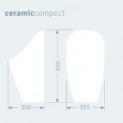 Писсуар безводный керамический URIMAT CeramicCompact, цвет черный мат, сифон MB-ActiveTrap Art.Nr. 52.201